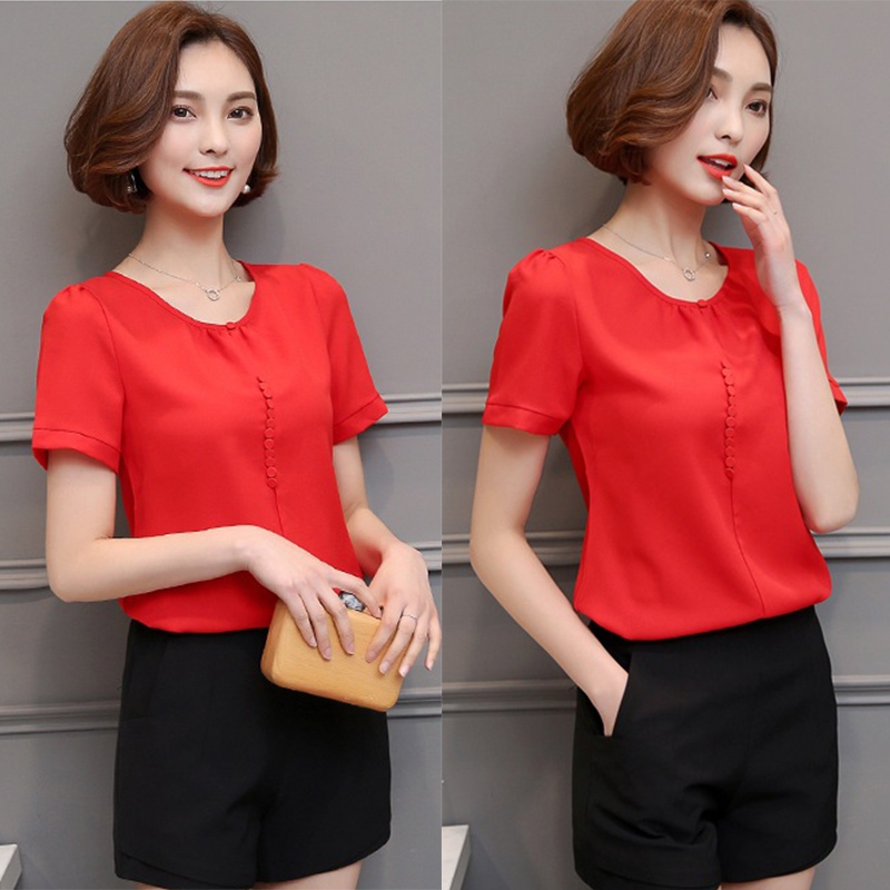 Lady Women s Formal Cotton Shirt Office  Uniform  OL Work V 